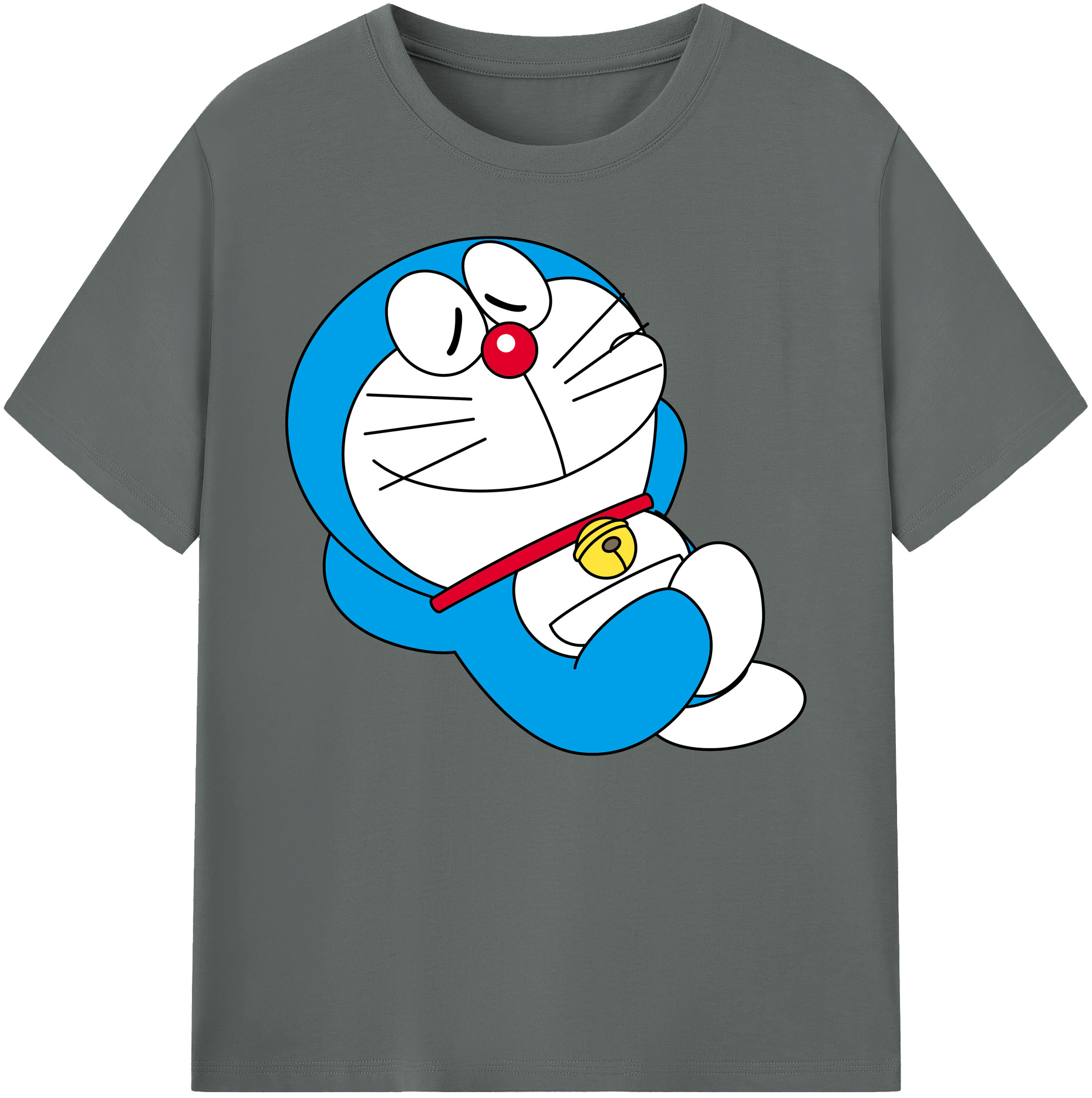 （画像用） ドラえもん Doraemon 綿100％ メンズ半袖Tシャツ｜肌触りやわらか＆通気性